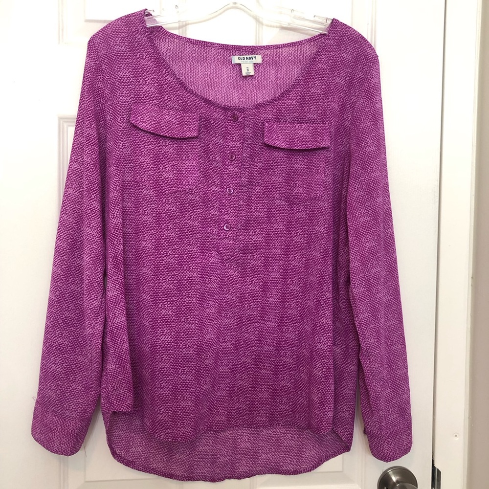 Old Navy- Sheer long sleeve top